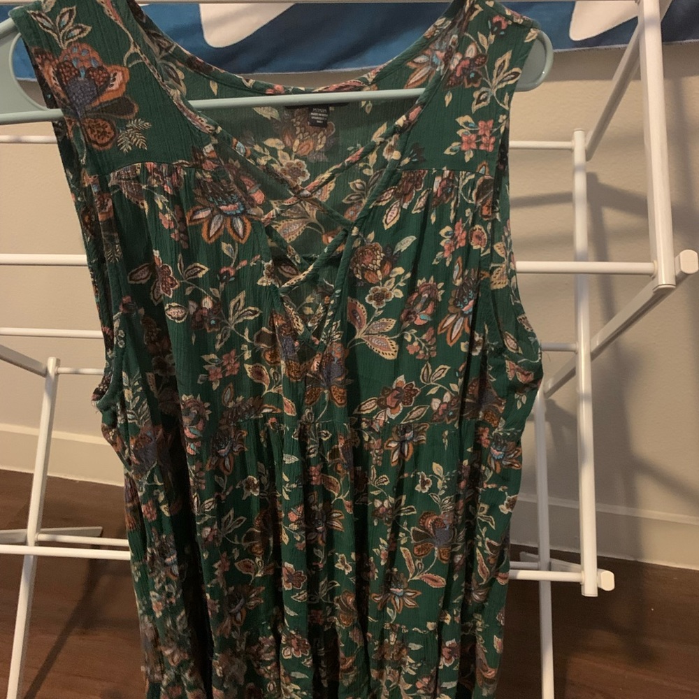 Green flower American Eagle Sundress